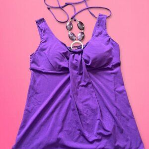 IZ Byer California Y2K purple halter top tank
